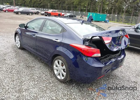2013 Hyundai Elantra Limited z USA, uszkodzony, nr VIN 5NPDH4AE4DH446298